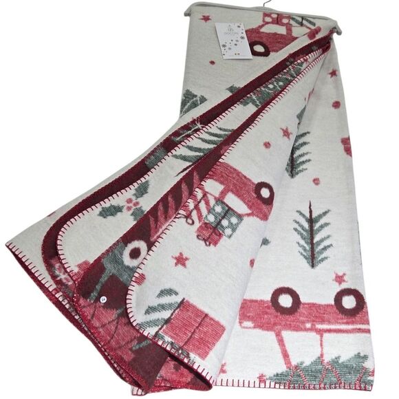 Docofil Christmas Reversible Soft Throw Blanket w/ Cotton 51x67 Made in Portugal - Picture 12 of 12